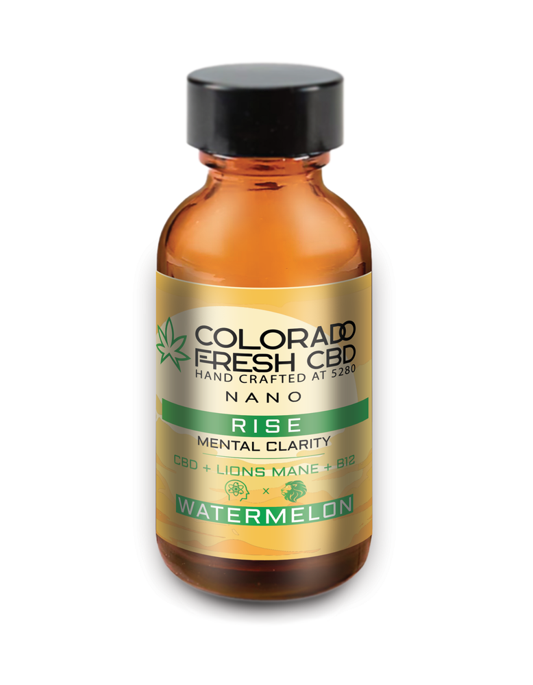 Colorado Fresh CBD - Watermelon Nano CBD Genius Energy Shot (Lions Main, Ashwaghandha, B12)